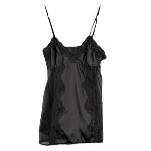 Seduction Wear By Cinema Etoile Black Lace Spaghetti Straps Babydoll‎ Size Large